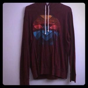 American Eagle Maroon Hoodie
